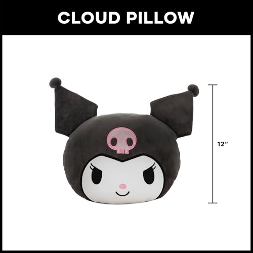 Image of Northwest Kuromi Cloud Pillow 12 Inch - Plush Stuffed Pillow, Bedroom Decor, Great Gift Idea