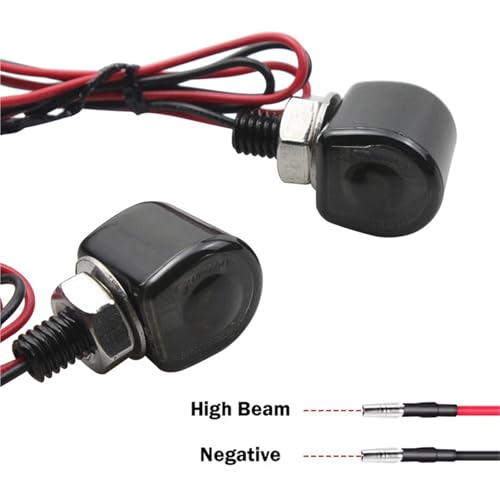 Clignotants moto mini LED 12V 8mm feu clignotant universel