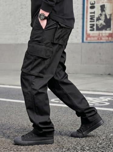 Image of Amazon Brand - INKAST Men Multi-Pocket Cargo Pants Casual Fit Trousers Stylish Cargo Trousers