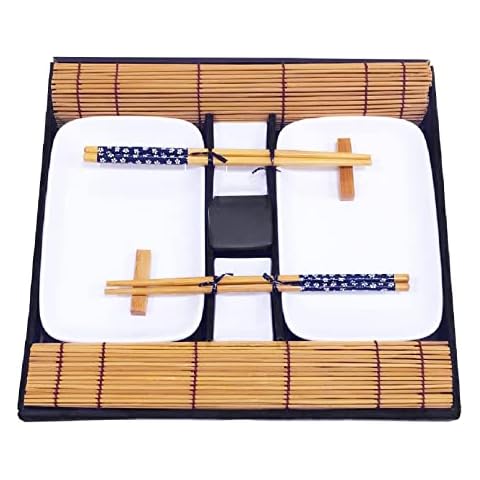 EXZACT 10-Piece Sushi Plate Set Cover