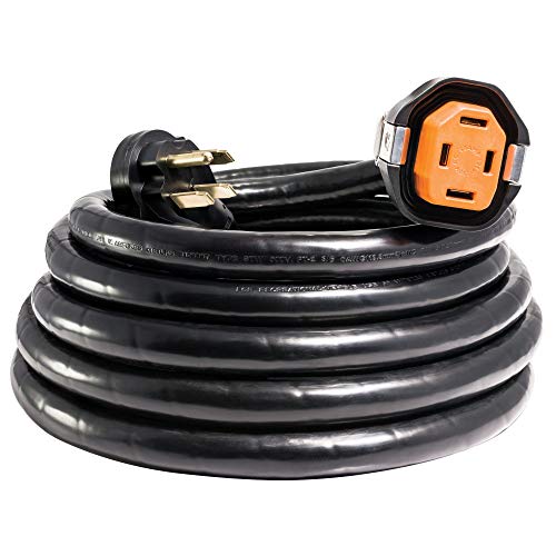 50% Off Discount SmartPlug R50304 RV Dual-Configuration Cordset with RV Park Power End - 50 Amp, 30' Length, Black
