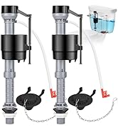 Houpeoro Universal Toilet Repair Kit for Inside Tank – Includes Adjustable Fill Valve & 2-Inch Fl...