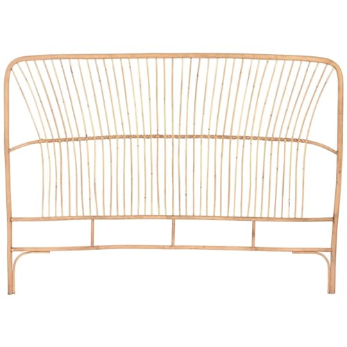 Home ESPRIT Cabecero de Cama Marrón Natural Marrón Claro Bambú 160 x 3 x 115 cm