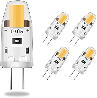 ELINKUME G4 Led Bulb Dimmable Warm White 2W,G4 Led Light Bulb,Dimmable Led Light Bulb,20W Halogen Light Bulb,No Flicker,12V,85-95LM,5 Packs