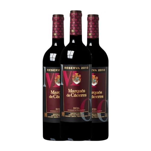 Marqués de Cáceres Rioja Reserva 75 cl Vino tinto (Caja de 3 Botellas de 75 cl)