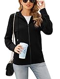 【Ocasión】 Sudadera mujer capucha invierno adecuada para actividades al aire libre, vacaciones, por la mañana para correr, andar en bicicleta, trotar, deportes, gimnasio, yoga o quedarse en casa o salir con un tipo de cuerpo informal, cómodo y agradable. con jeans, calcetines o botas largas Bueno; Apto para mujeres o estudiantes de escuela. El diseño simple y generoso te hace más joven y enérgico.