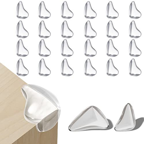 24PCS Coin de Table Protection Bebe,Protection Coin de Table, protège Les bébés des blessures à la tête et aux Genoux, Convient aux Bords tranchants, Tables, Meubles, cheminées Cover