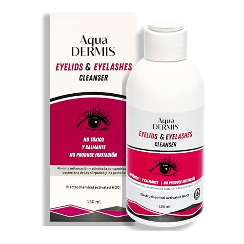 AquaDERMIS Limpiador Párpados y Pestañas HOCl Ácido Hipocloroso 150 ml