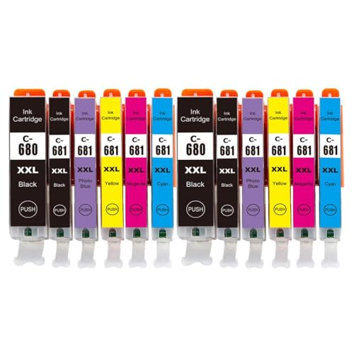 Cartouche d'encre 6 couleurs PGI-680 de haute capacité pour TR8560