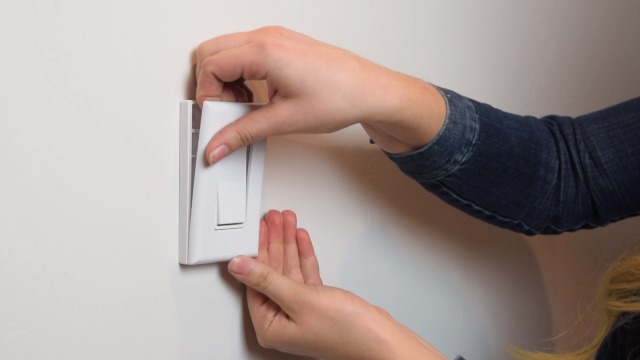 Image of RunLessWire Click for Philips Hue - Battery-Free Wireless Smart Light Switch, 30ft Range - Works Natively with Philips Hue Bridge - Wall Mount Kinetic Switch - Decora Style, White 3 Pack