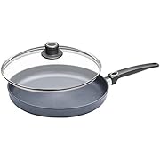 Woll Diamond Lite/Plus Diamond Reinforced Nonstick Scratch Resistant Cast Aluminum Induction Ready Fry Pan with Lid, 12.5-Inch