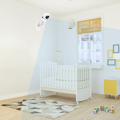 AOZTSUN Adjustable Baby Monitor Mount Compatible with HelloBaby HB6550 HB65/HB66/HB248,ANMEATE SM935E,Nanit Pro Smart Baby Monitor Wall Mount Easy to Install