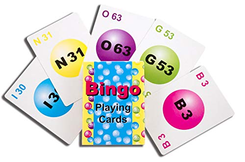 United NoveltyProfessional Deck Bingo Calling Cards- 75 Card Deck- 5 Colors