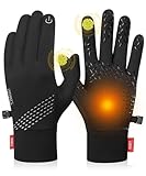 Benirap Winterhandschuhe für Männer und Frauen - wasserdichte, warme Handschuhe für kaltes Wetter, Thermohandschuhe mit Touchscreen-Finger für Workout, Laufen, Radfahren, Fahrrad(ST03,M)