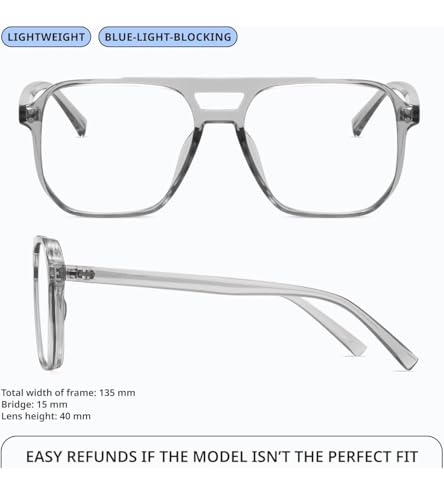 Image of Blue cut Light Blocking Glasses | Anti Glare Eyewear | Uv Protection Eye Glass For Men | Computer Glasses For Mobile /laptop Use |