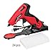ARROW Hot Glue Gun, Mini Plus Hot Melt Glue Gun Kit with Flexible Trigger and Base Stand, 24-piece Hot Glue Gun Sticks (4'' x 5/16'') Included