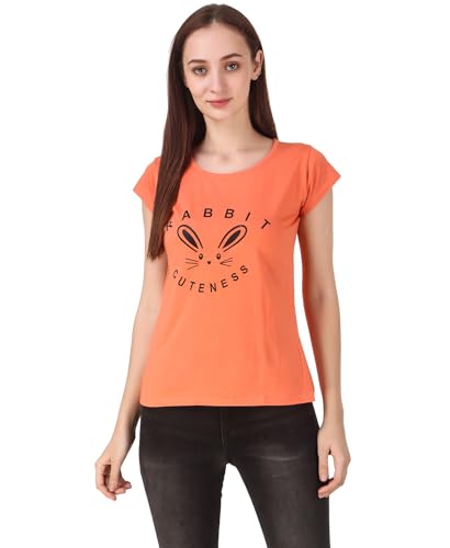 Image of NIVIK Printed Cotton T-Shirt for Women
