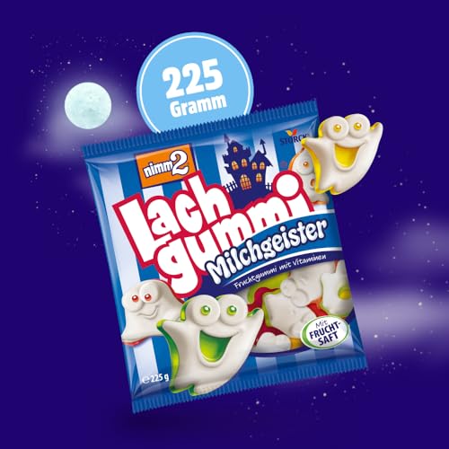 nimm2 Lachgummi Milchgeister, Fruchtgummis mit Milchschaum - 1 x 225 g – Ansicht 2