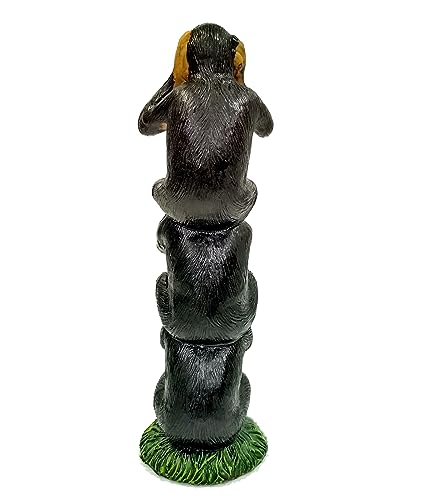 Image of AUGEN Polyresin Three Wise Monkeys Statue Showpiece for Home Decor Decoration and Gifting (6772A1, 25cm)