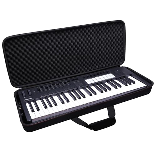 LTGEM Case Compatible with Novation Launchkey 49 MK4 MIDI Keyboard Controller(Case Only)