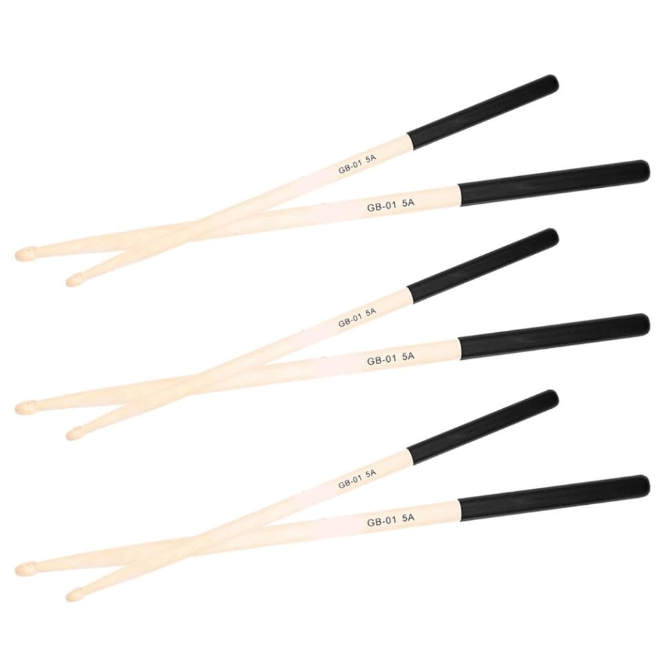 Set de 3 pares de baquetas de madera para percusión miniatura 7
