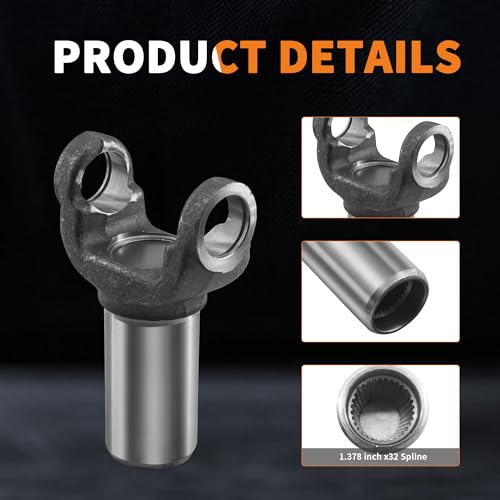 GLOCRORET 1350 Transmission Slip Yoke 3-3-2431X + 5-460X U-Joint Kit for GM Turbo 400 TH400, Muncie M21 M22, 4l80E 4L85E, for Borg Warner Super T10 by GLOCRORET - Image 4