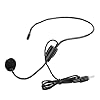 Bewinner 3Pcs Headset Microphone, 3.5mm Screw Plug Wired Head Condenser Mic for Shopping Guide, Wired Head Condenser Mic #5