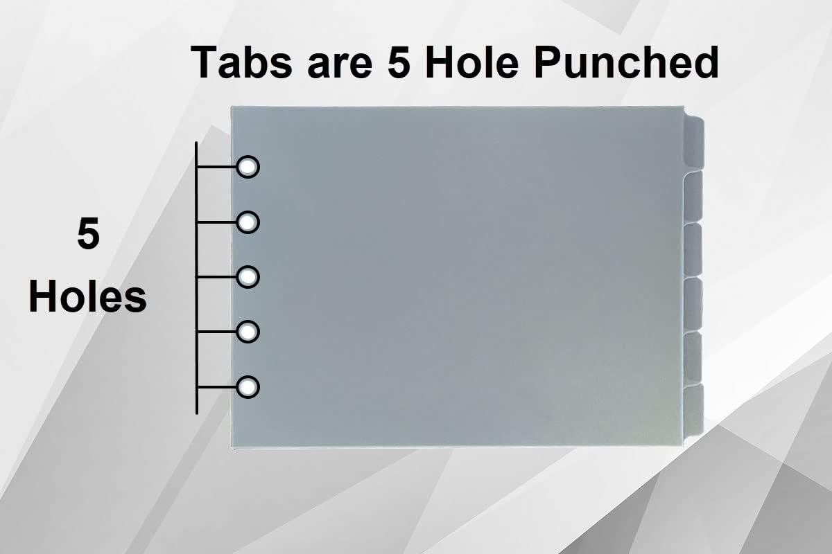 tabs (Plastic Gray-Green, 8 1/2" x 11" Standard) (Pack of 2)