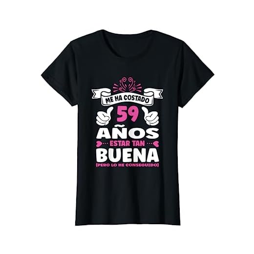 Mujer 59 Cumpleaños Regalo Años Mujer Divertido Decoración Vintage Camiseta