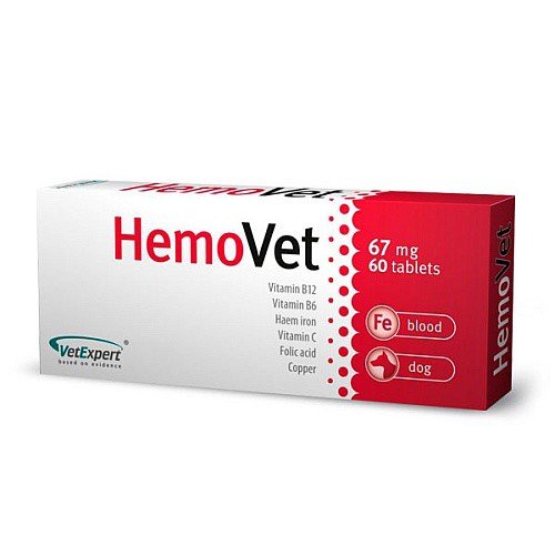 Hemovet Alimento Complementare Anemia Cane 60 compresse