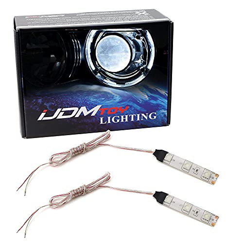 iJDMTOY 6000K Xenon White Devil Demon Eye LED Strips Modules Compatible With Projector Headlights Retrofit