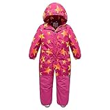 linboo Unisex Kinder Schneeanzug mit Kapuze Gefüttert Skioverall Wasserdicht Winddicht...