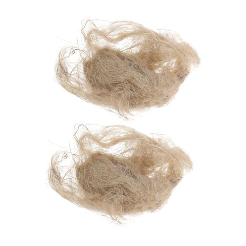 BCOATH 2 Bird's Nest Material Birds Nest Material Bird Nesting Filler Light Brown Jute Silk