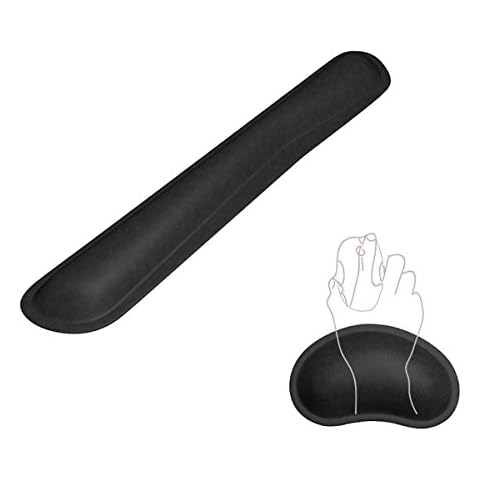 KINPLE Memory Foam Set Keyboard and Mouse Wrist Rest Pad Ergonomic Support Cover