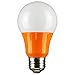 Sunlite A19/3W/O/LED LED A19 Colored Light Bulb, 3 Watts (25w Equivalent), E26 Medium Base, Non-Dimmable, UL Listed, 1 Count (Pack of 1), Orange
