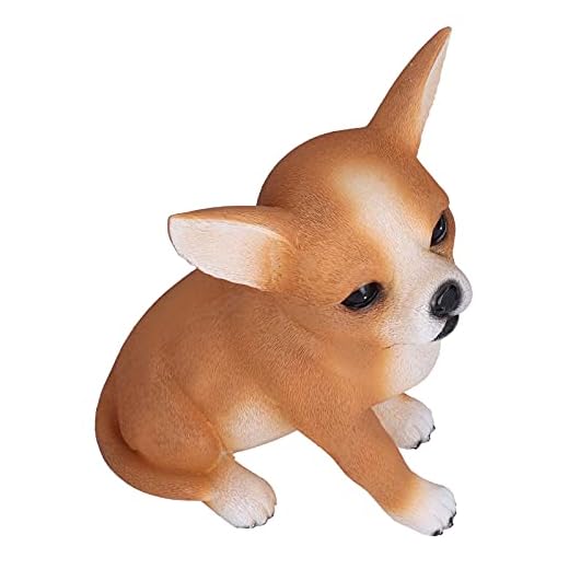 Estátua de cachorro, decoração de cachorro segura não tóxica ecologicamente correta para decoração de jardim para decoração ao ar livre para decoração de varanda [Audio CD]