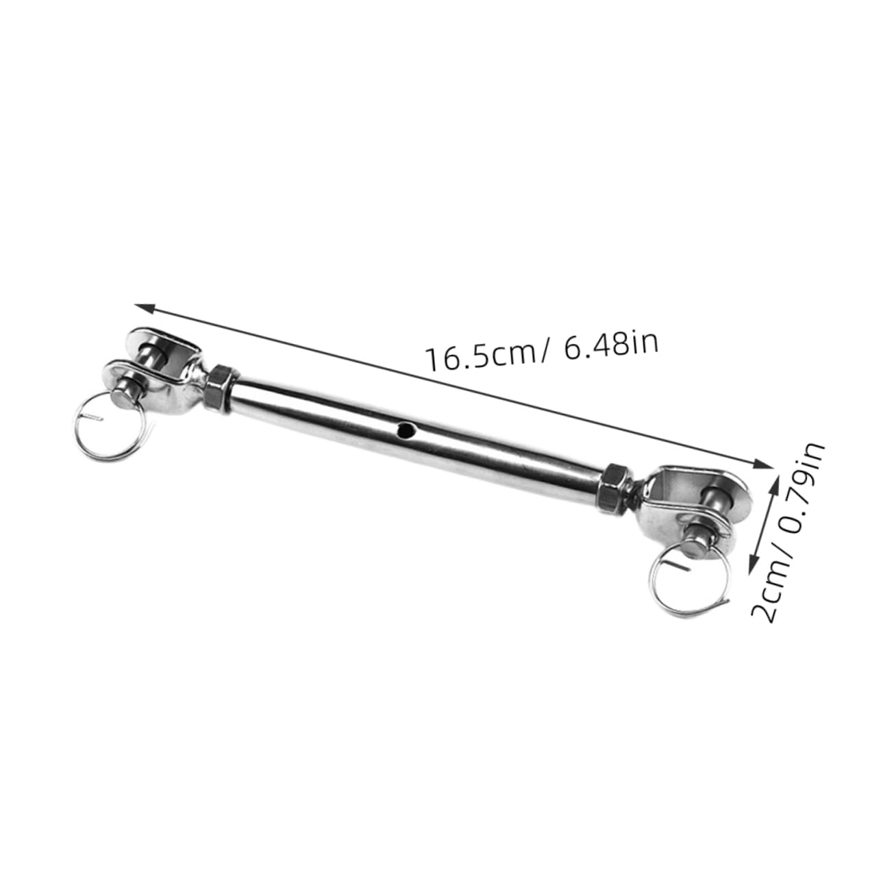 GARVALON Stainless Steel Turnbuckle Jaw for Wire Rope Tensioner Safety Wire Sturdy and Corrosi