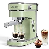 Laekerrt Espresso Machine 20 Bar Espresso Maker CMEP01 with Milk Frother Steam Wand, Retro Home Expr