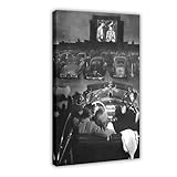 GQVCJSW Junges Paar schaut Film im Autokino an, Leinwand-Poster, Schlafzimmer, Dekoration, Landschaft, Büro, Raumdekoration, Geschenk, 20 x 30 cm