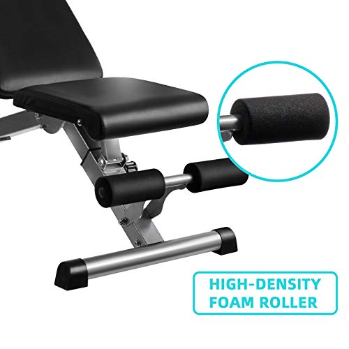 Znines Adjustable Weight Bench, Utility Workout Bench for Home Strength Training, Flat Incline Decline Exercise Workout Bench for Home Gym