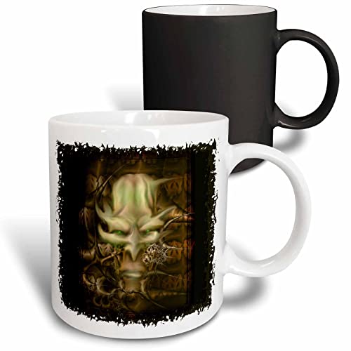 3dRose DUNGEON MASTER DarkFantasy Demon DarkArt 11oz Magic Transforming Mug