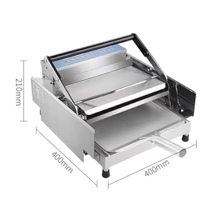 BDJSN Kommerzieller Automatischer Burgerröster, 800-W-Doppelschicht-Elektro-Hamburger-Herstellungsmaschine, 0-300 ℃ Multifunktionale Grill-Burger-Maschine Für Restaurant, Bäckerei – Bild 4
