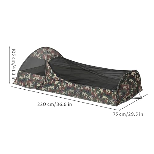 Vivac portátil de camuflaje para acampar y dormir bajo las estrellas 3