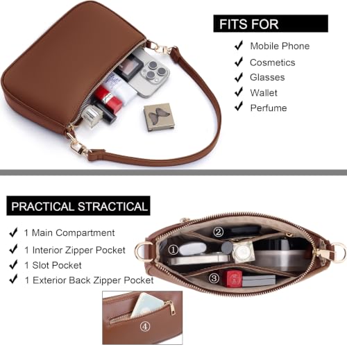 Image of Shoulder Bag for Women Retro Hobo Handbags Cross Body Purses
