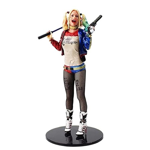Xinchangda Harley Figur Statue Stehposition Anime Figur 19 cm Joker Harley Actionfigur Modell Desktop Dekoration Sammlerstücke Geschenk für Fans