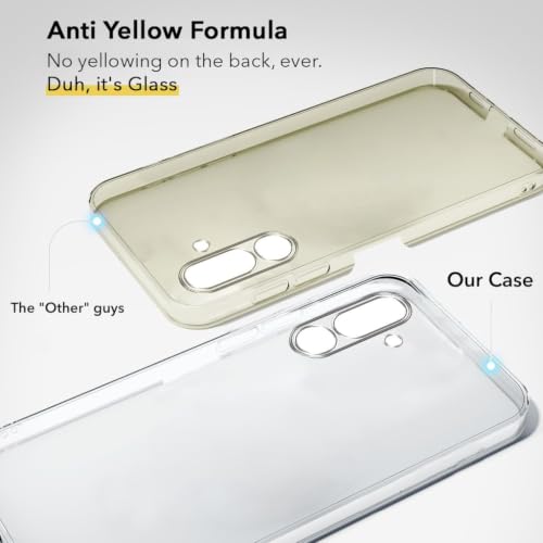 Image of Jkobi Lifetime Anti-Yellow Clear Back Case Cover for Samsung Galaxy M36 | Samsung Galaxy F36 (Sleek Hard Crystal | Shockproof and Camera Protection)