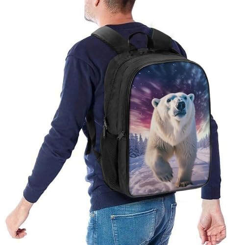 Mochila guardería pequeña de oso polar con correa para el pecho que evita caídas 5