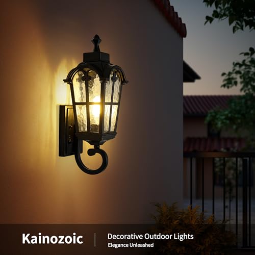Kainozoic Motion Sensor Dawn to Dusk Outdoor Sensor Light Fixture Waterproof Porch Lights Anti-Rust Exterior Lighting Outdoor Wall Lantern Outside Wall Light for Patio Front Door Garden Garage by Kainozoic - Image 5