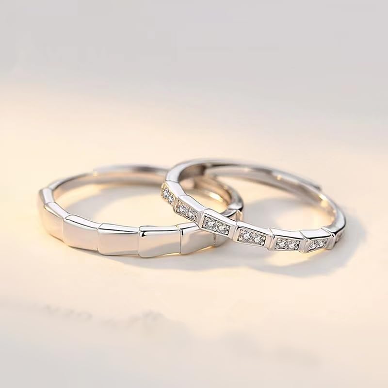 Lover Rings Cosplay Unisex Adjustable Opening Couple Ring Set Jewelry Accessories Gifts2