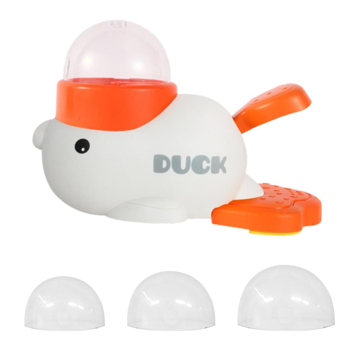 Interactive Dog Feeder Puzzle Toy, Duck Shape Slow Feeder Treat Dispenser for IQ Training & Anti-Bloating, Enrichment Game for Small Medium Dogs Cats (White)
